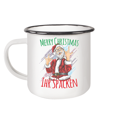 Merry Christmas Ihr Spacken - Emaille Tasse