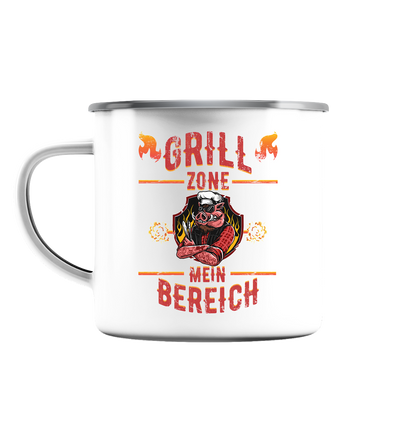 Grill Zone Mein Bereich - Emaille Tasse