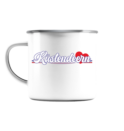 Küstendeern - Emaille Tasse