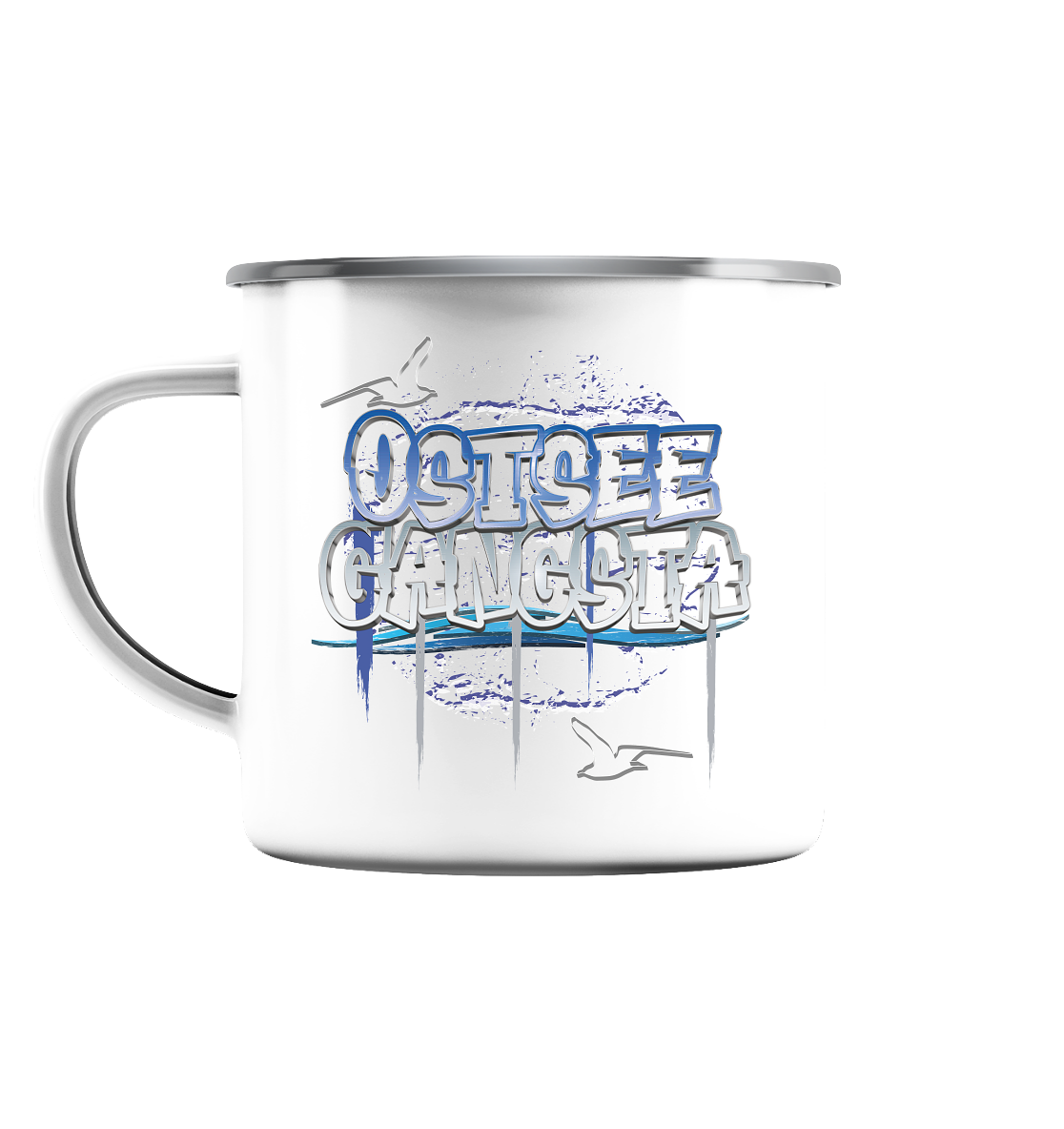 Ostsee Gangsta - Emaille Tasse