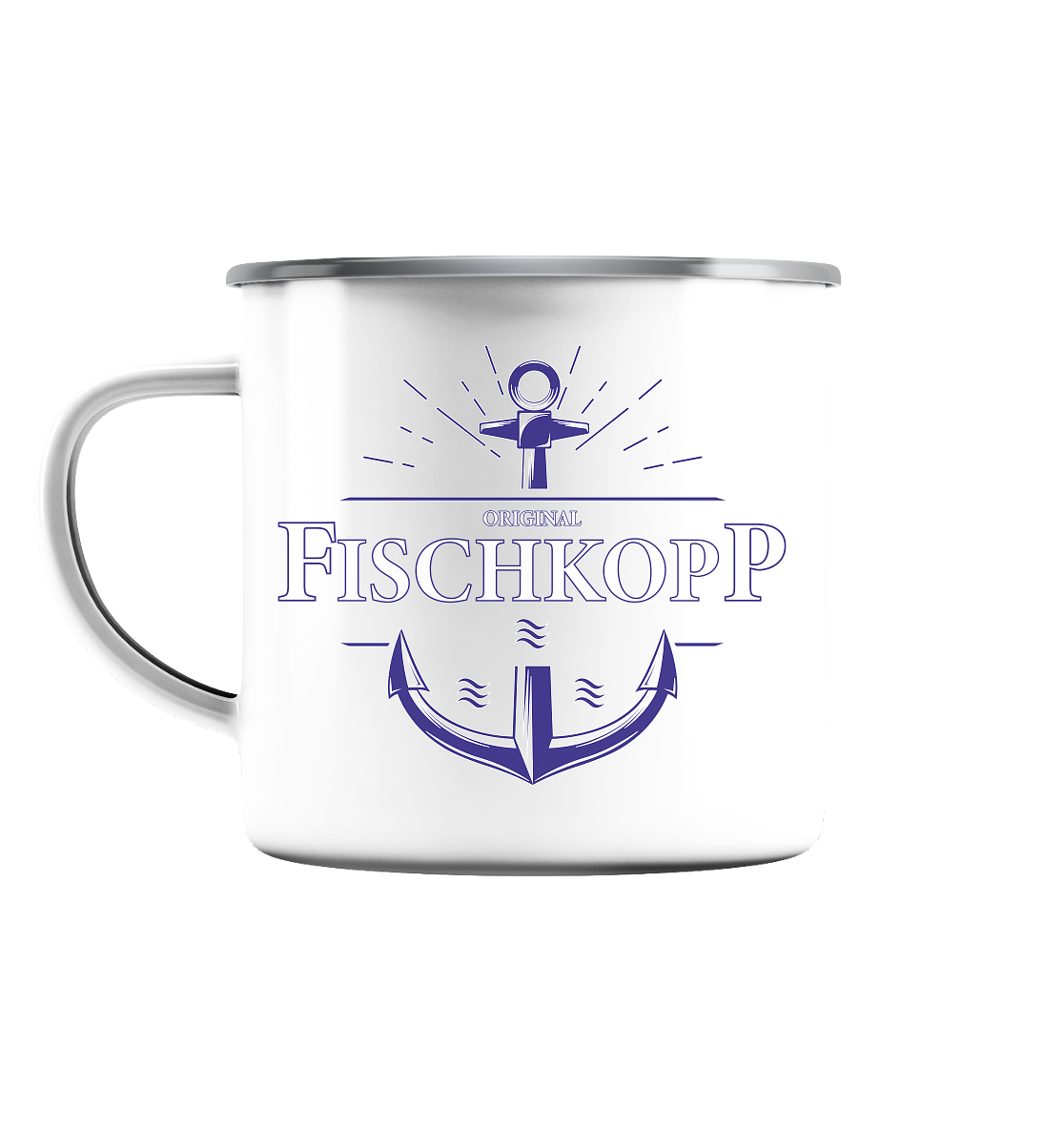 Original Fischkopp - Emaille Tasse