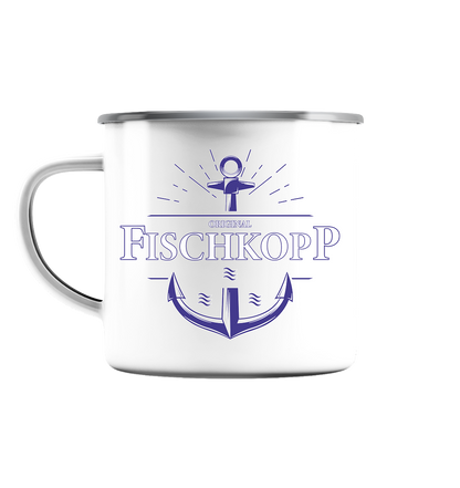 Original Fischkopp - Emaille Tasse