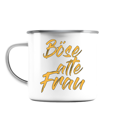 Böse alte Frau - Emaille Tasse