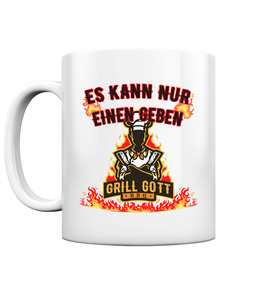 BBQ Grill Gott Es kann nur einen geben - Tasse