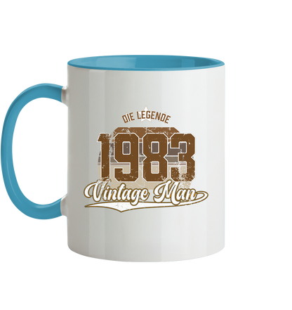 Vintage Man 1983 40.Geburtstag - Tasse zweifarbig