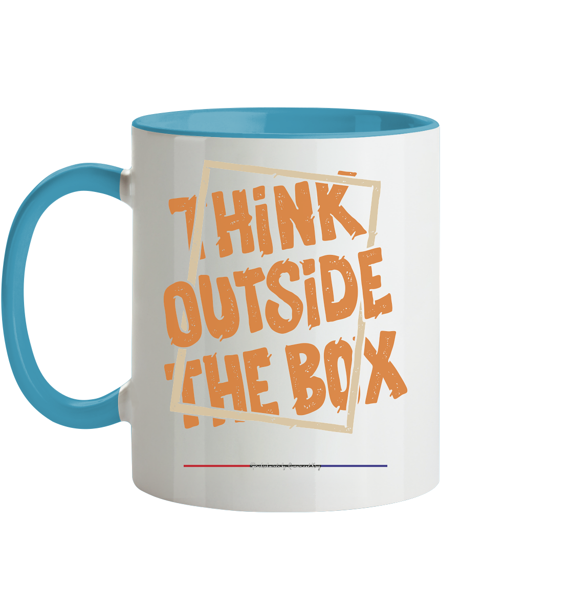 Think outside the Box - Tasse zweifarbig