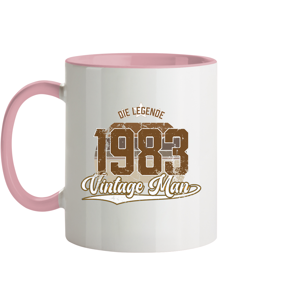 Vintage Man 1983 40.Geburtstag - Tasse zweifarbig