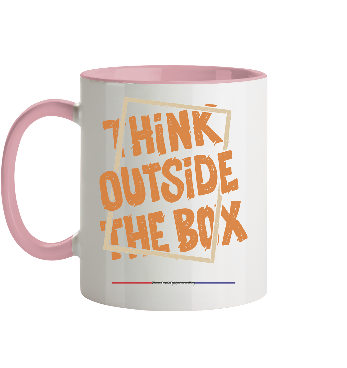 Think outside the Box - Tasse zweifarbig