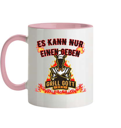 BBQ Grill Gott Es kann nur einen geben - Tasse zweifarbig