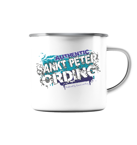 Authentic Sankt Peter Ording - Emaille Tasse