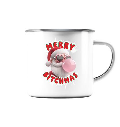 Merry Bitchmas - Emaille Tasse