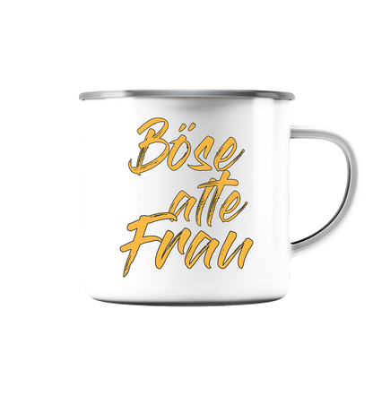 Böse alte Frau - Emaille Tasse