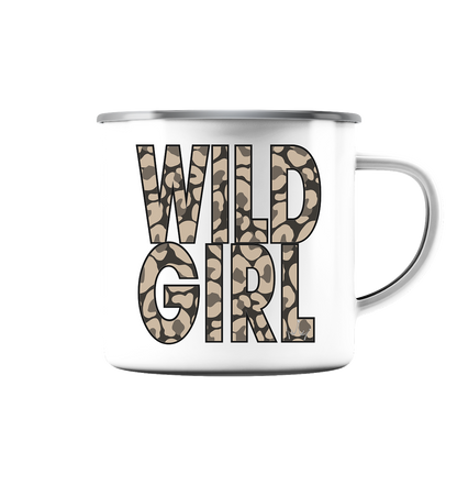 Wild Girl - Emaille Tasse