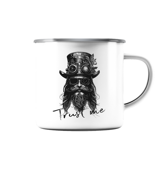 Steam Design Trust Me - Emaille Tasse