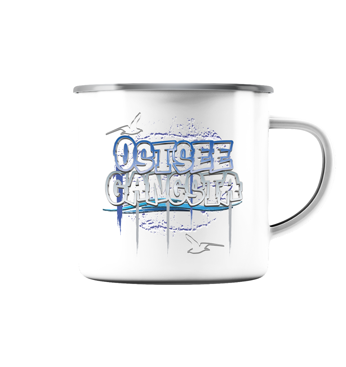 Ostsee Gangsta - Emaille Tasse