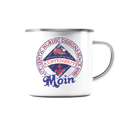 Moin Küstenzeit - Emaille Tasse