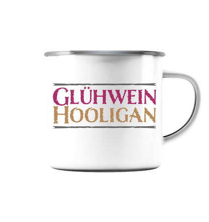 Glühwein Hooligan - Emaille Tasse