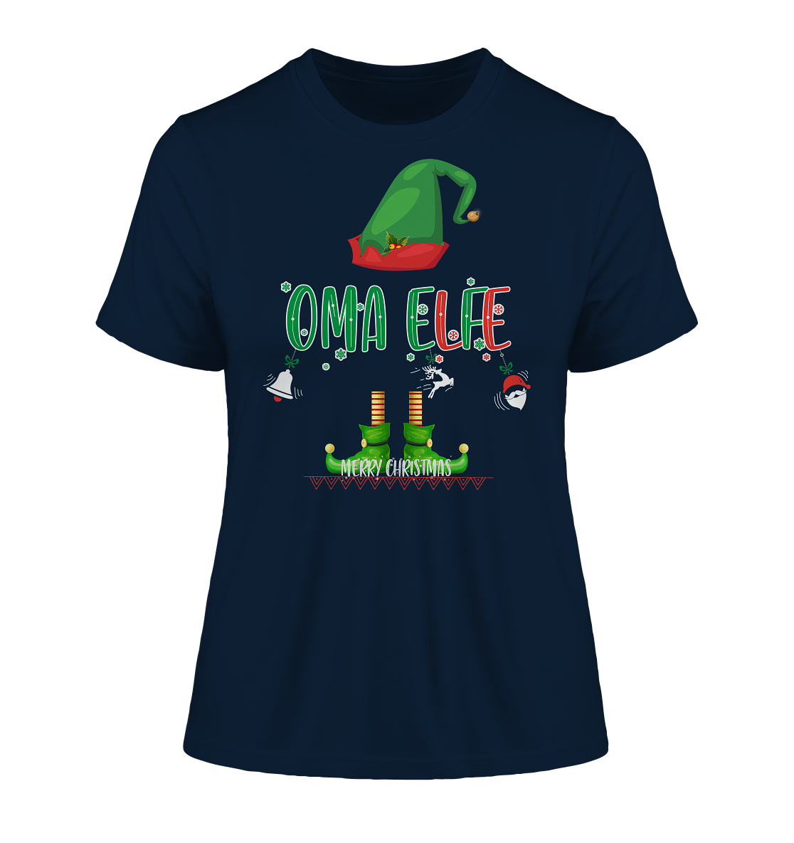 Oma Elfe Weihnachten - Damen Premium Organic Shirt