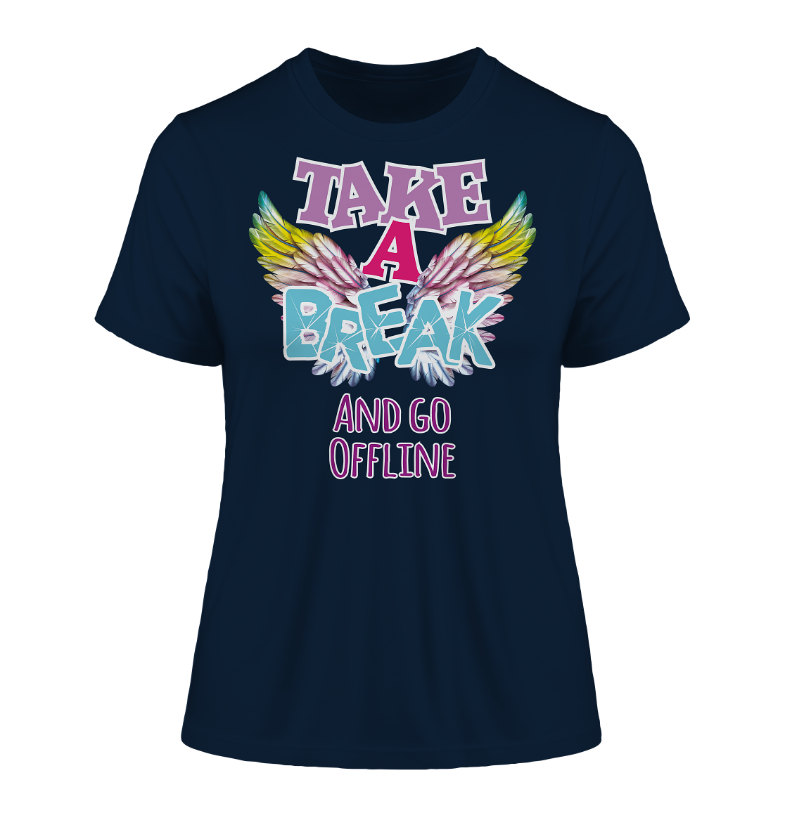 Take a Break and go Offline - Damen Premium Organic Shirt