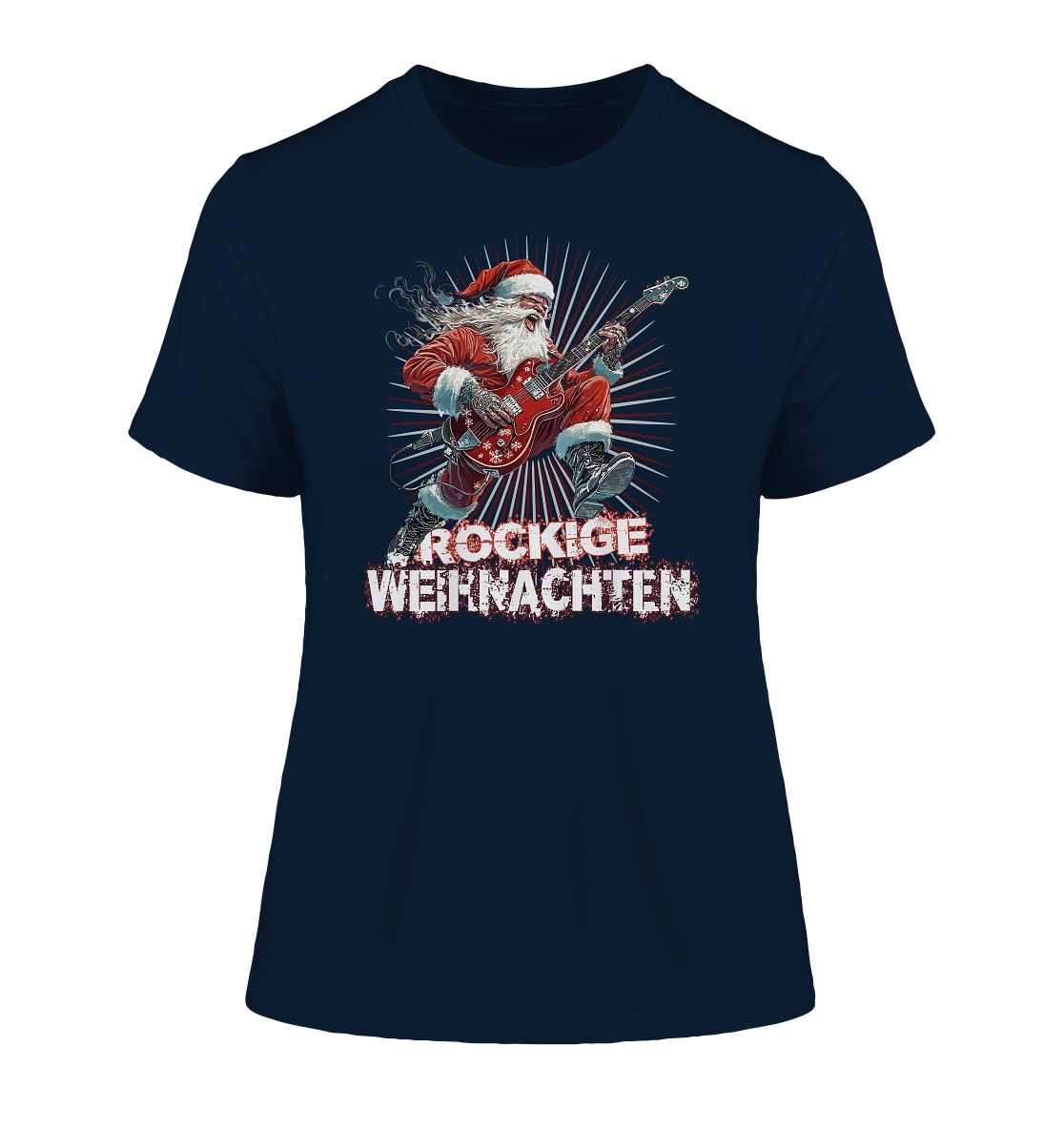 Rockige Weihnachten - Damen Premium Bio T-Shirt