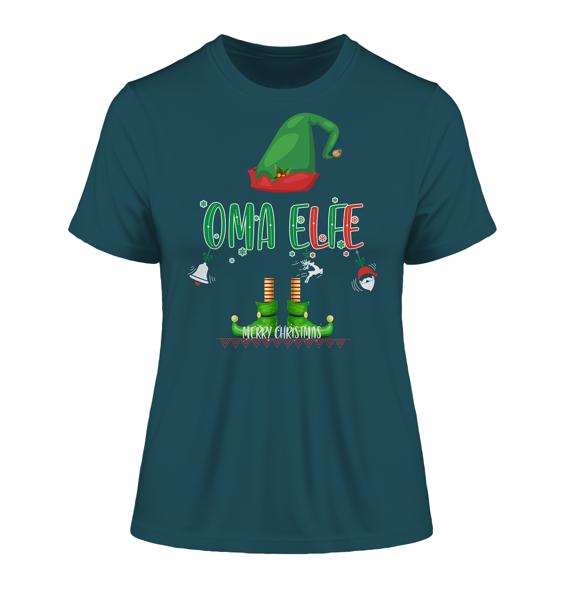 Oma Elfe Weihnachten - Damen Premium Organic Shirt