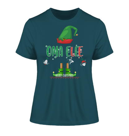 Oma Elfe Weihnachten - Damen Premium Organic Shirt