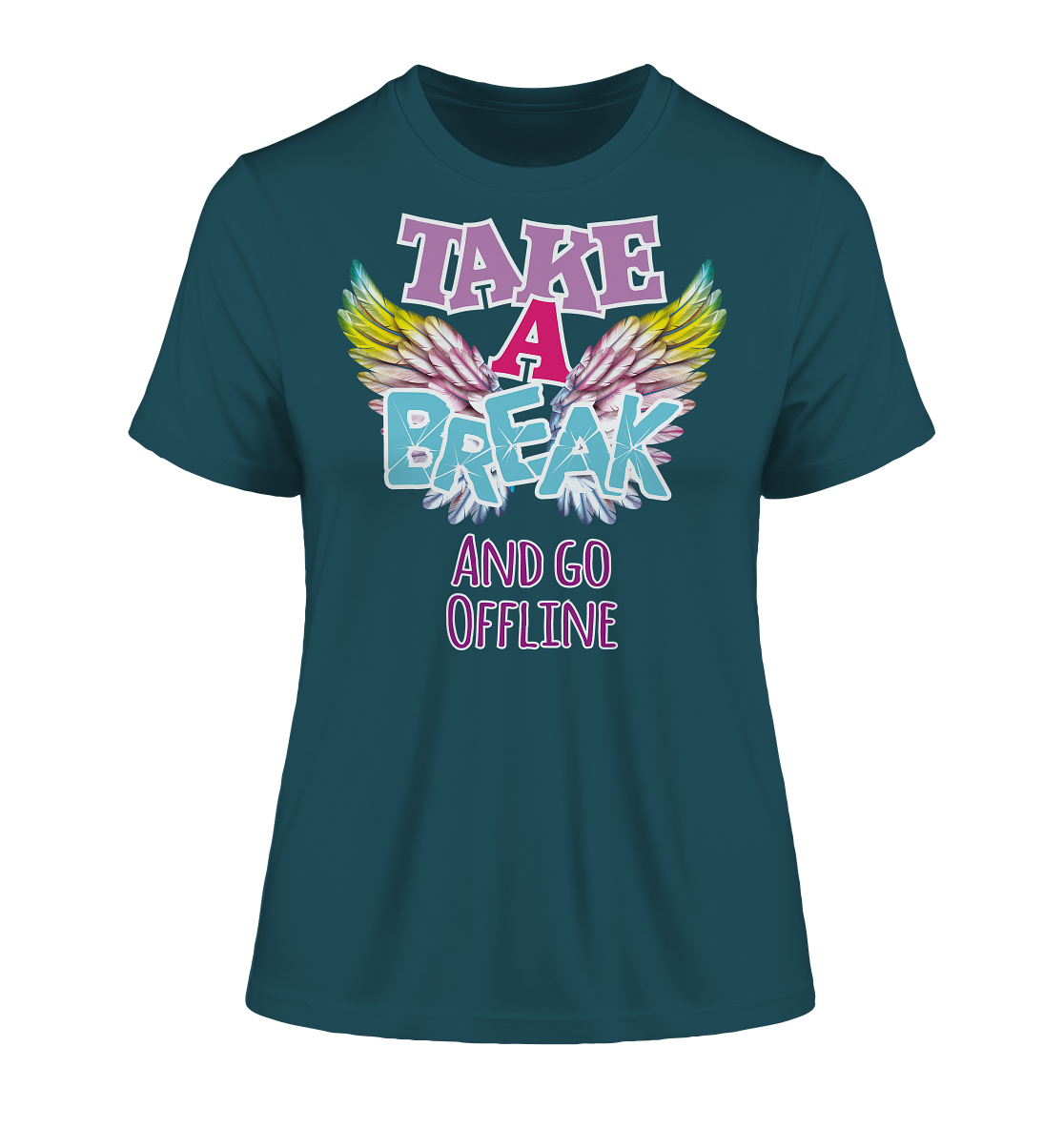 Take a Break and go Offline - Damen Premium Organic Shirt