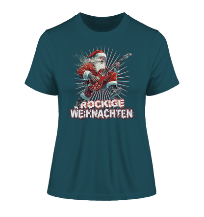 Rockige Weihnachten - Damen Premium Bio T-Shirt