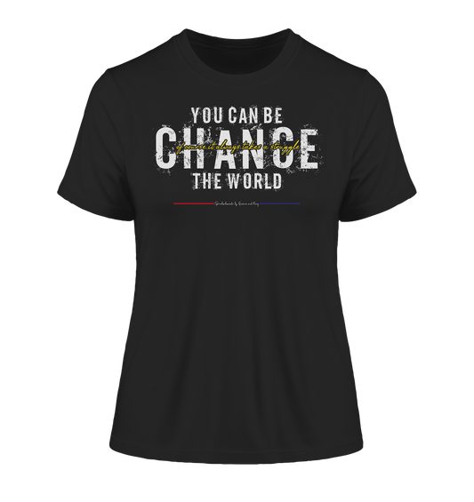 You can be change the World - Damen Premium Organic Shirt