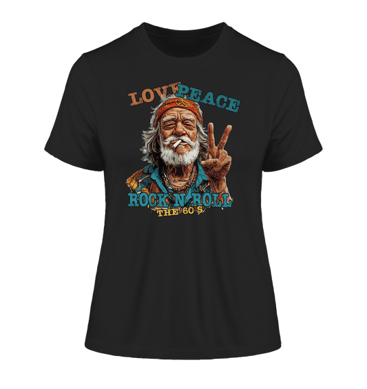 Love Peace Rock`n Roll - Damen Premium Bio Shirt