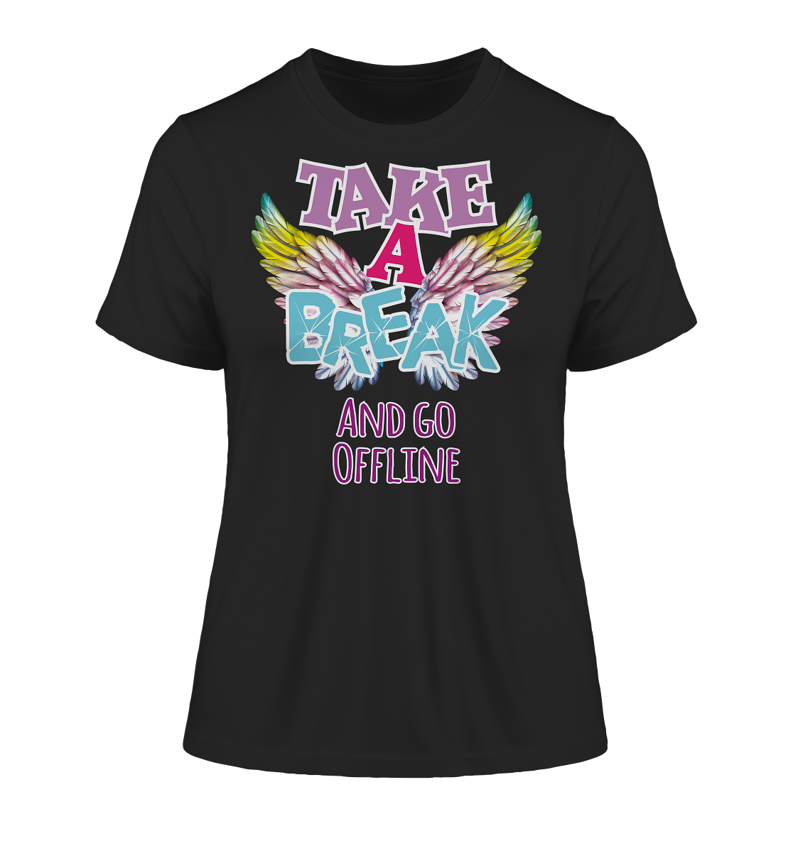 Take a Break and go Offline - Damen Premium Organic Shirt