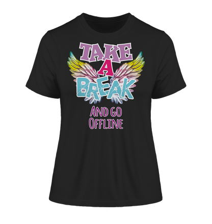 Take a Break and go Offline - Damen Premium Organic Shirt