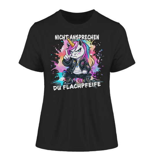 Nicht ansprechen du Flachpfeife Einhorn - Damen Premium Bio T-Shirt