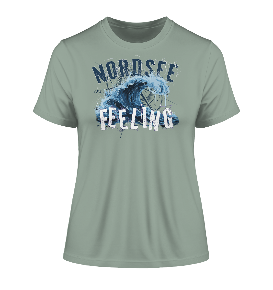 Nordsee Feeling Welle - Damen Premium Organic Shirt