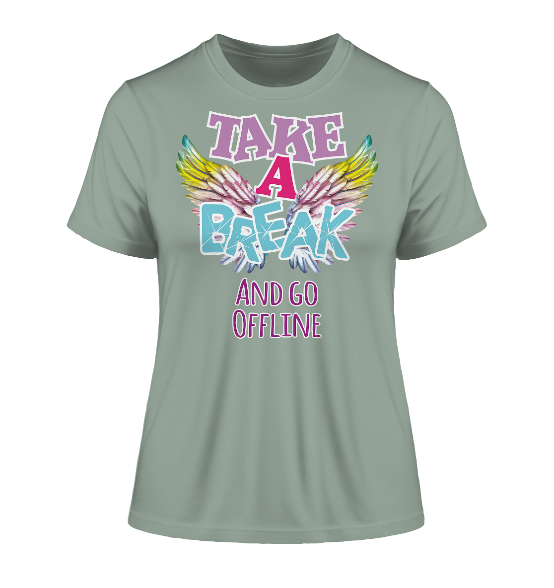 Take a Break and go Offline - Damen Premium Organic Shirt