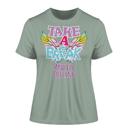 Take a Break and go Offline - Damen Premium Organic Shirt