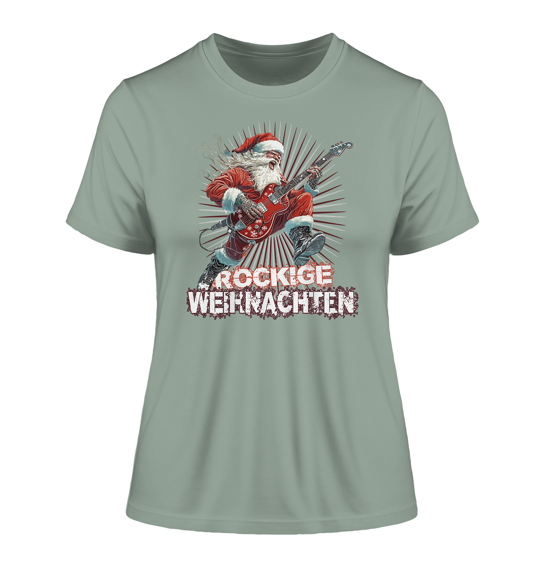 Rockige Weihnachten - Damen Premium Bio T-Shirt