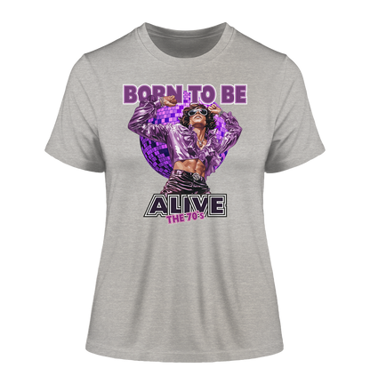 The 70`s Born to be alive - Damen Premium Bio Shirt