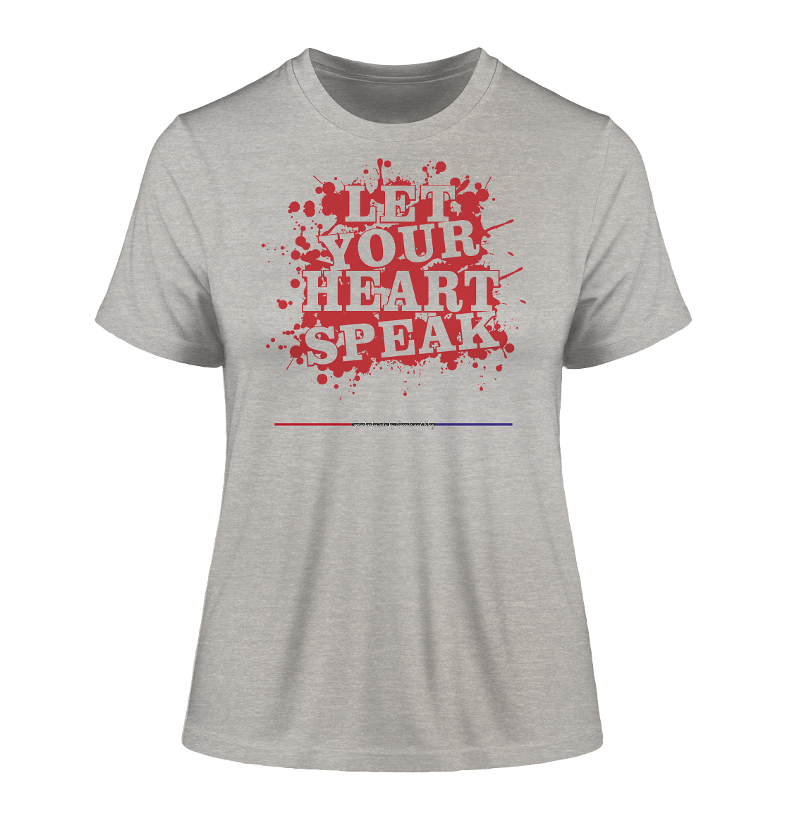 Let your Heart speak - Damen Premium Organic Shirt