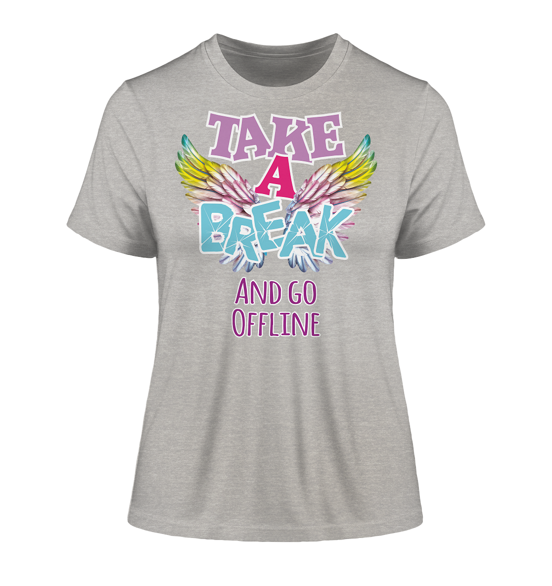 Take a Break and go Offline - Damen Premium Organic Shirt