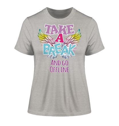 Take a Break and go Offline - Damen Premium Organic Shirt