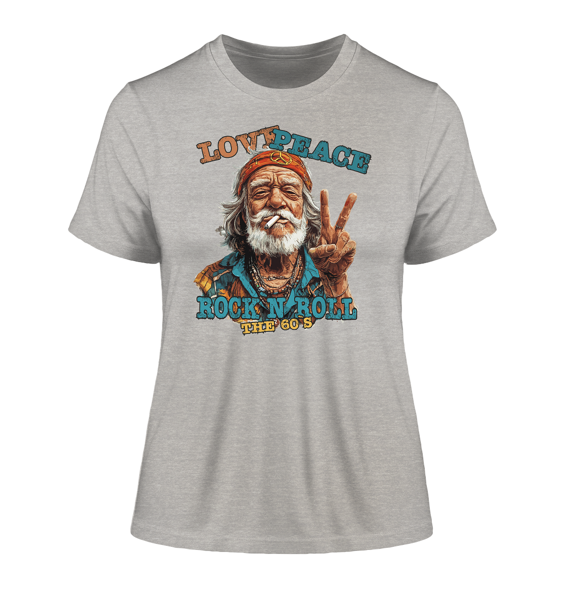 Love Peace Rock`n Roll - Damen Premium Bio Shirt