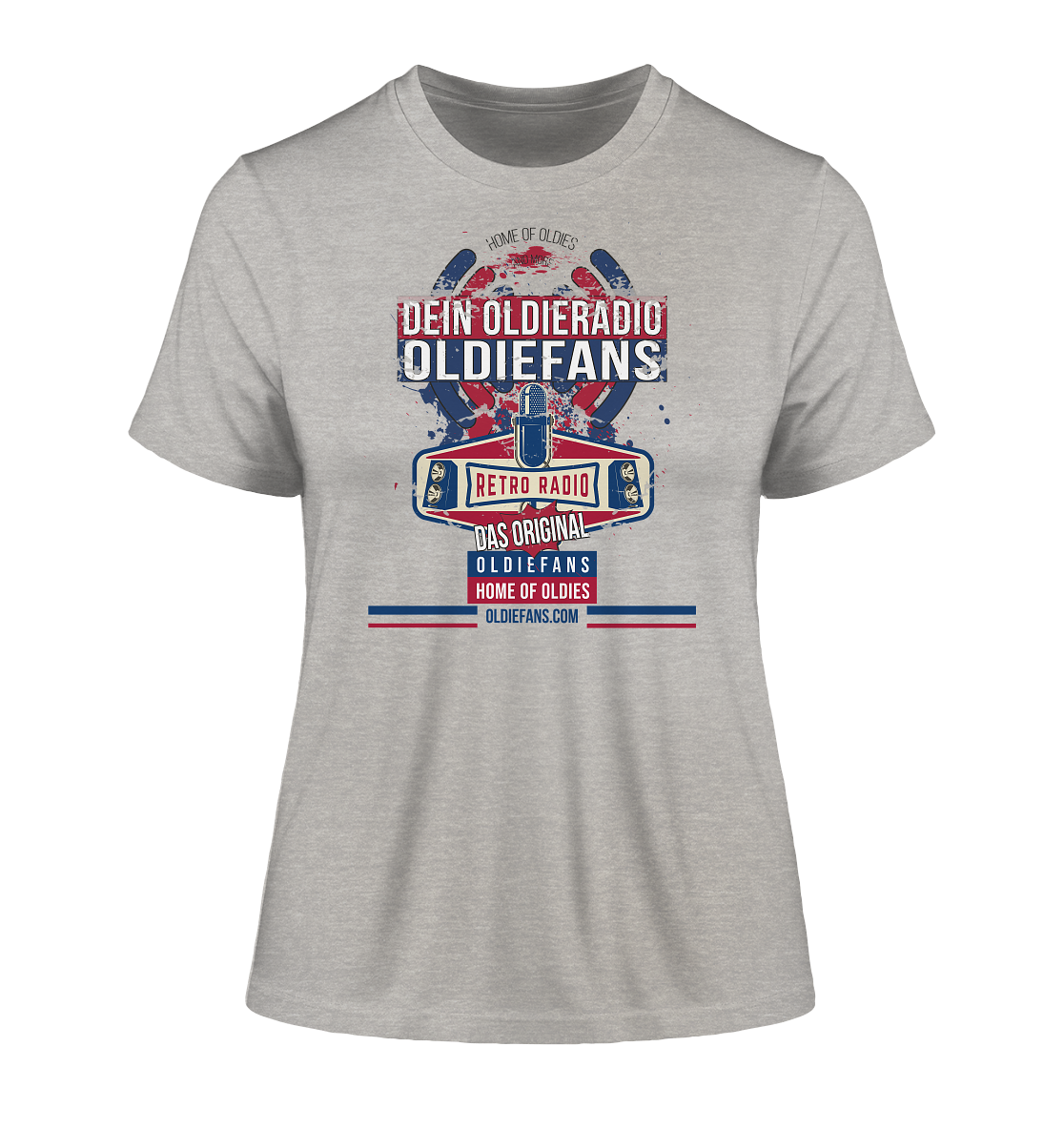 Oldiefans Retro Radio Logo - Damen Premium Bio Shirt