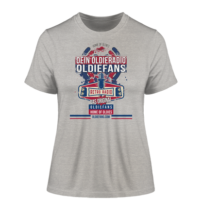 Oldiefans Retro Radio Logo - Damen Premium Bio Shirt