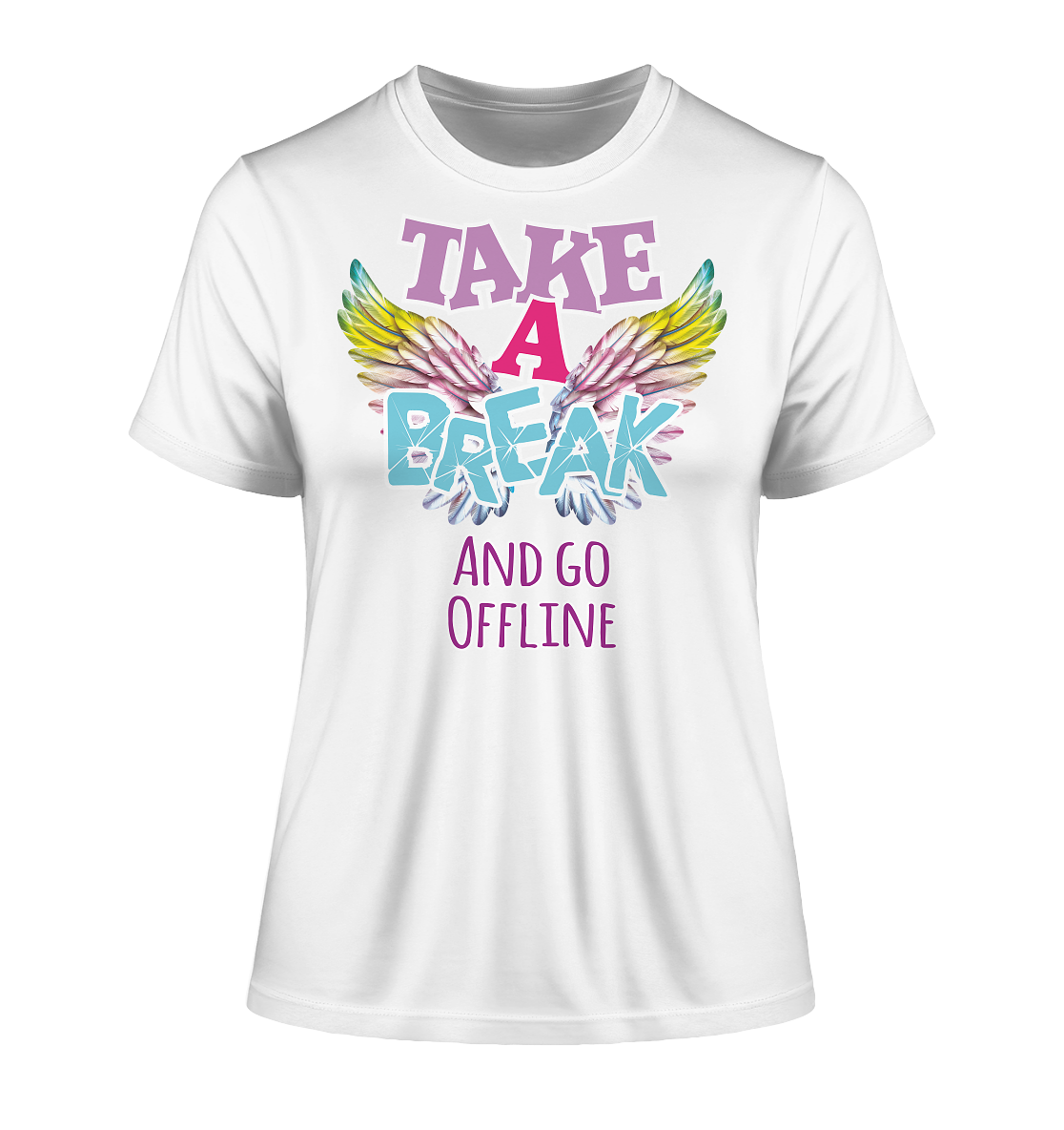 Take a Break and go Offline - Damen Premium Organic Shirt