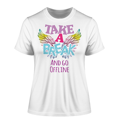 Take a Break and go Offline - Damen Premium Organic Shirt