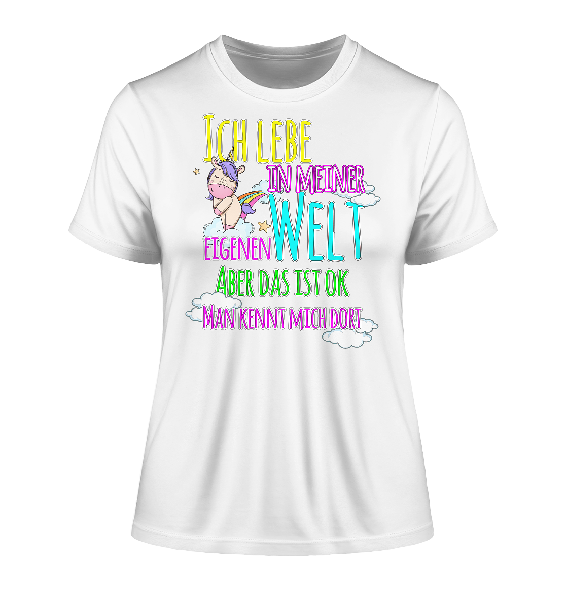 Ich lebe in meiner Welt - Damen Premium Organic Shirt