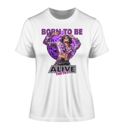 The 70`s Born to be alive - Damen Premium Bio Shirt