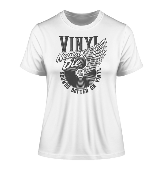 Vinyl Never Die -Damen Premium Bio Shirt