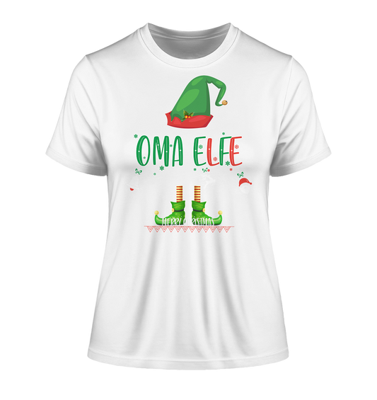 Oma Elfe Weihnachten - Damen Premium Organic Shirt